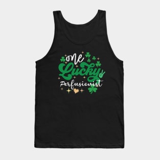 one lucky Perfusionist clover simplistic st patricks Tank Top